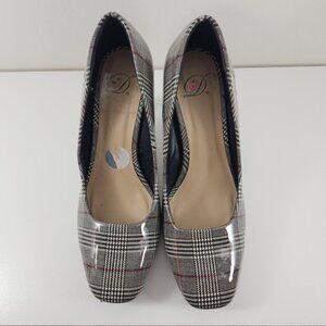 Dark Heels Tartan Pattern by Delicious SIZE7